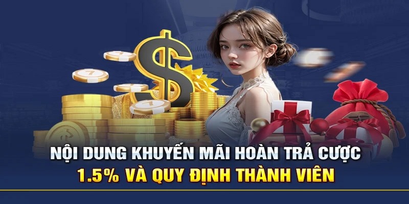 Chương trình hoàn tiền 1.5% không giới hạn